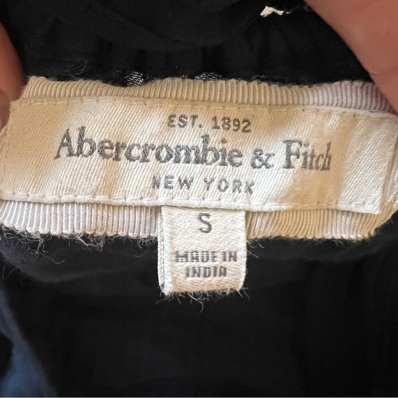Abercrombie & Fitch Navy Blue Y2K Babydoll Tank Top Sz Small vintage - Picture 6 of 7
